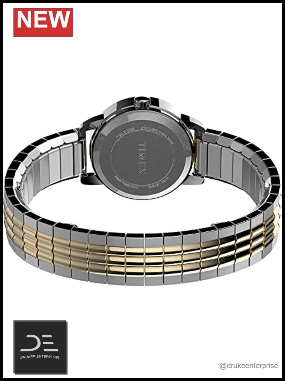 Timex Easy Reader Stainless Steel Expansion Band Watch Indiglo